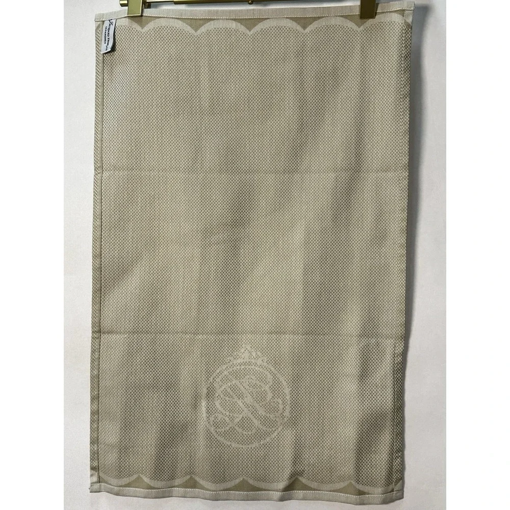 Le Jacquard Francais‎ GUEST HAND TOWEL  Classic Pattern FLAX 15